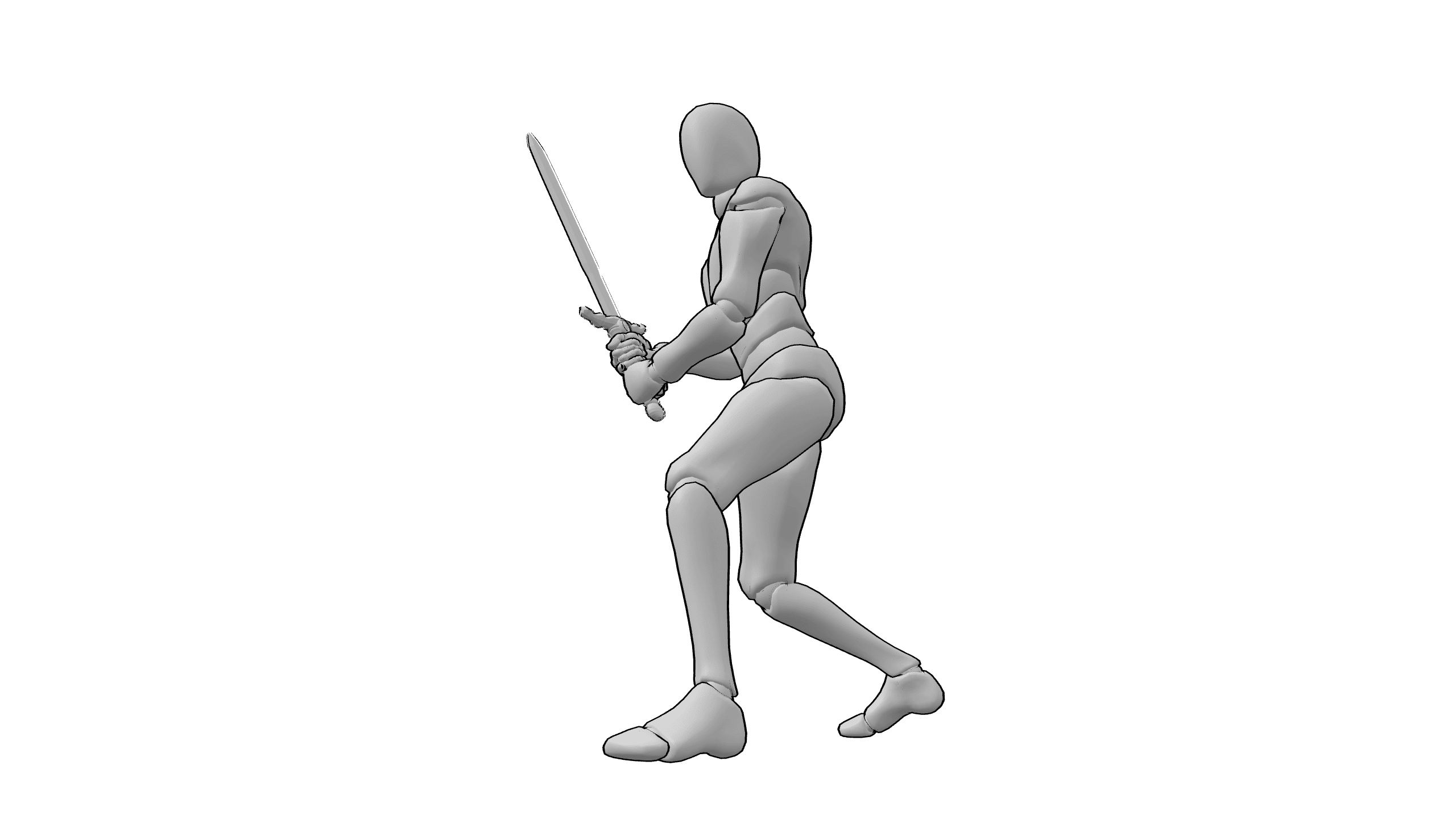 持剑戒备 stance