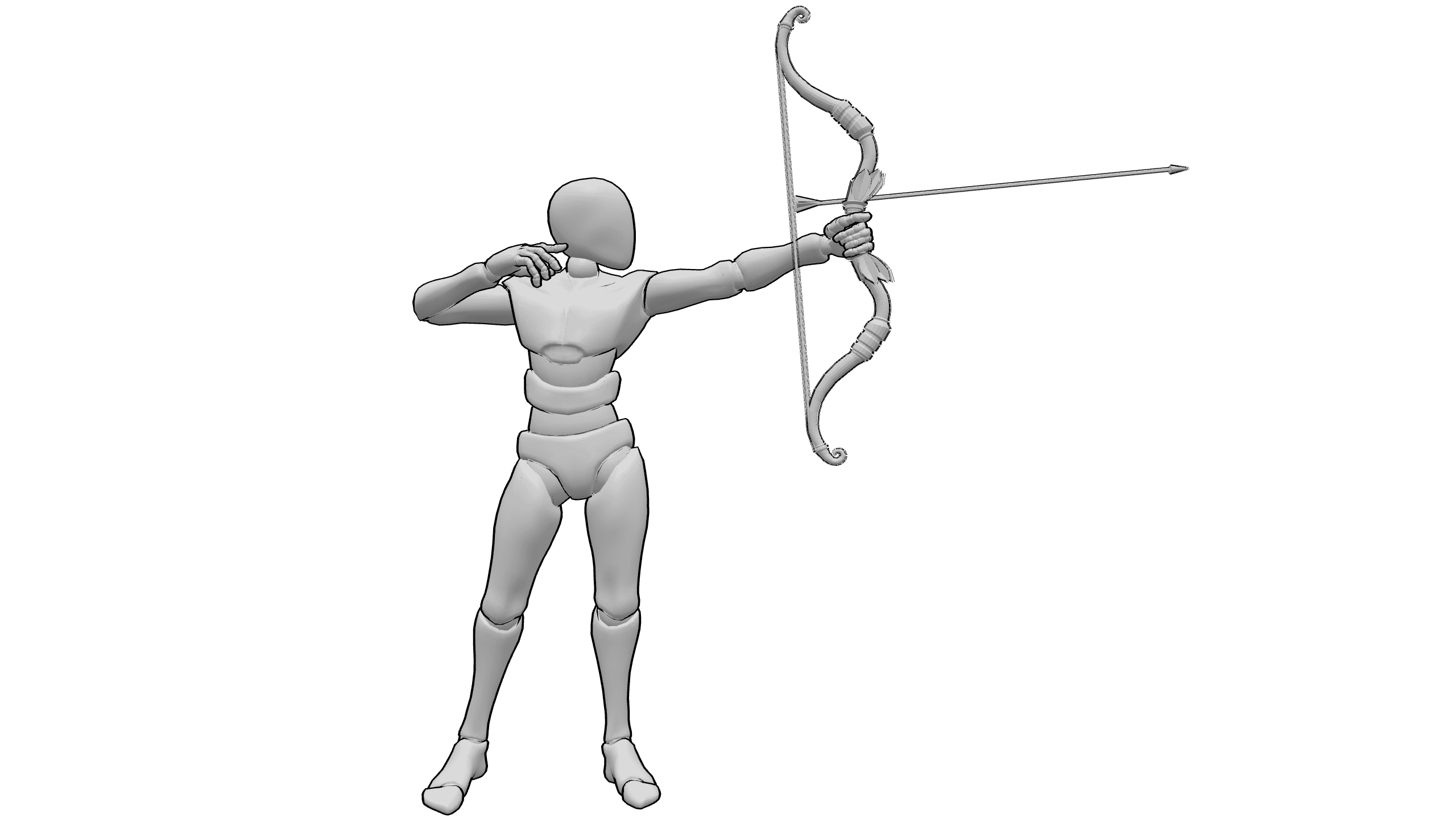 拉弓射箭