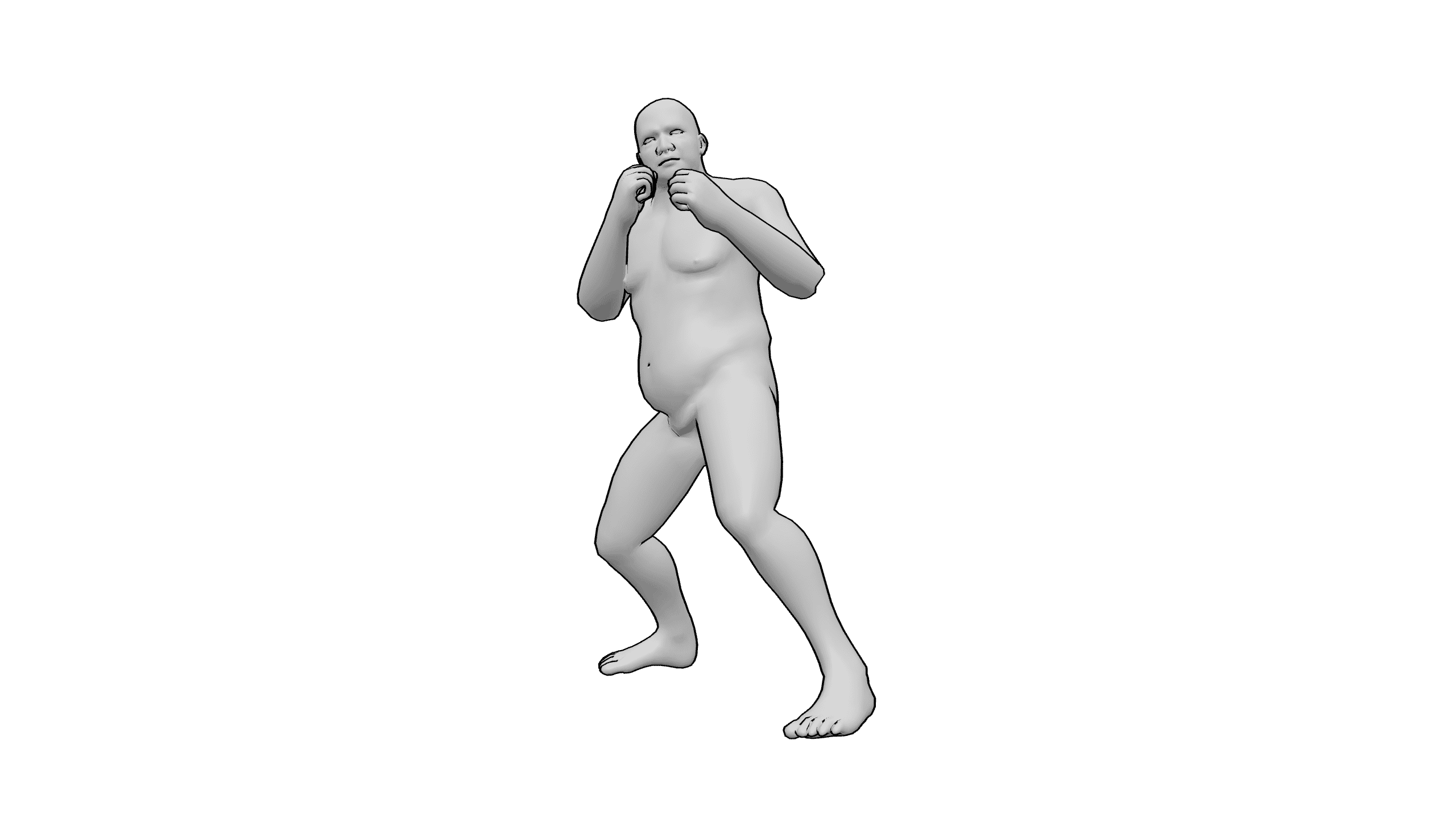 拳击预备姿势