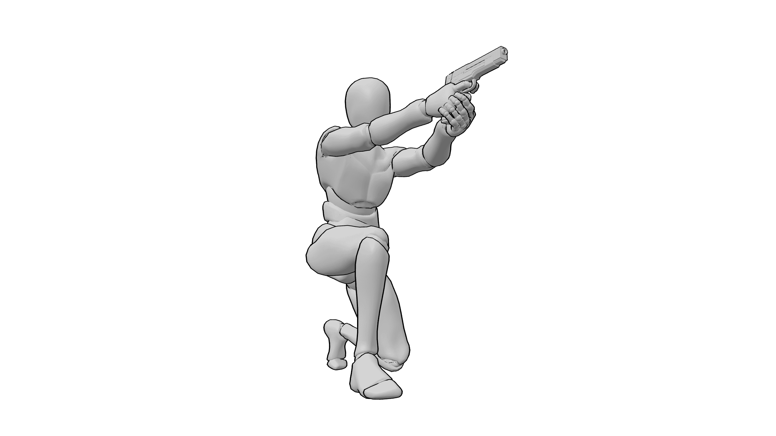 蹲姿射击