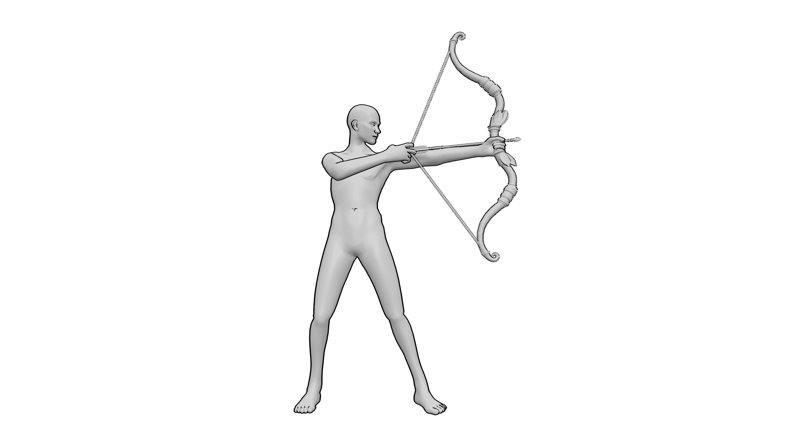 拉弓射箭