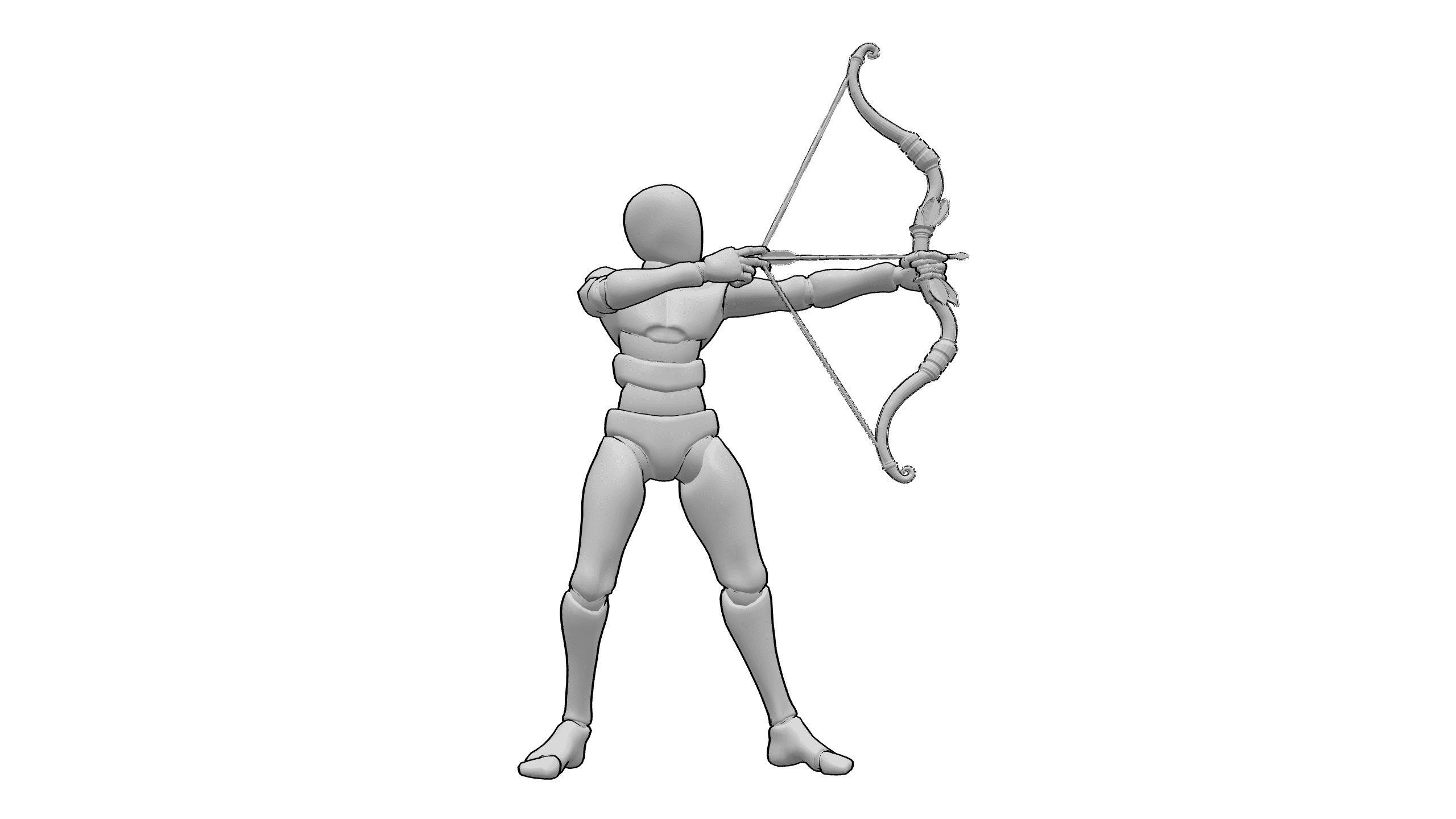 拉弓射箭