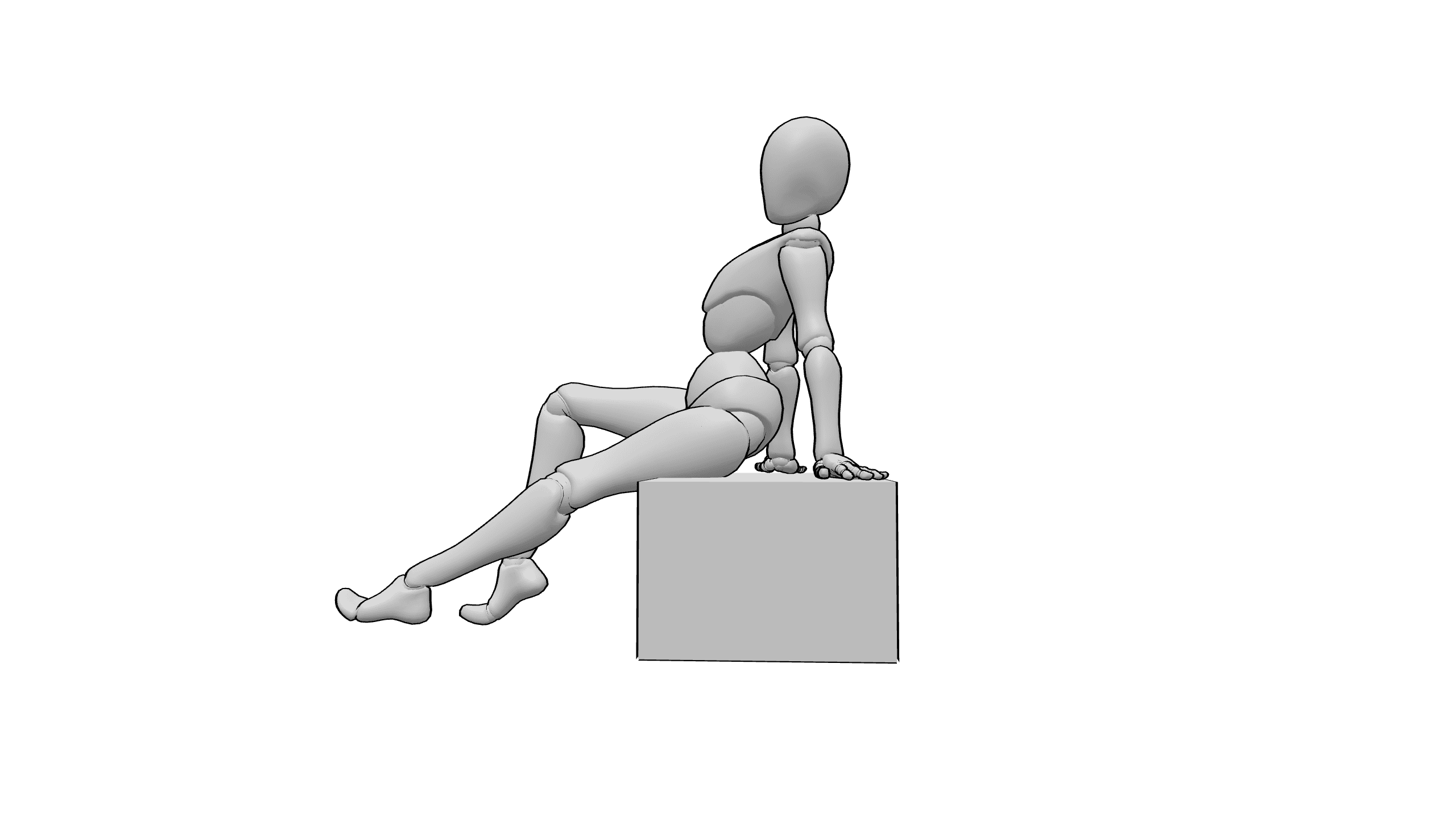 侧坐抬腿