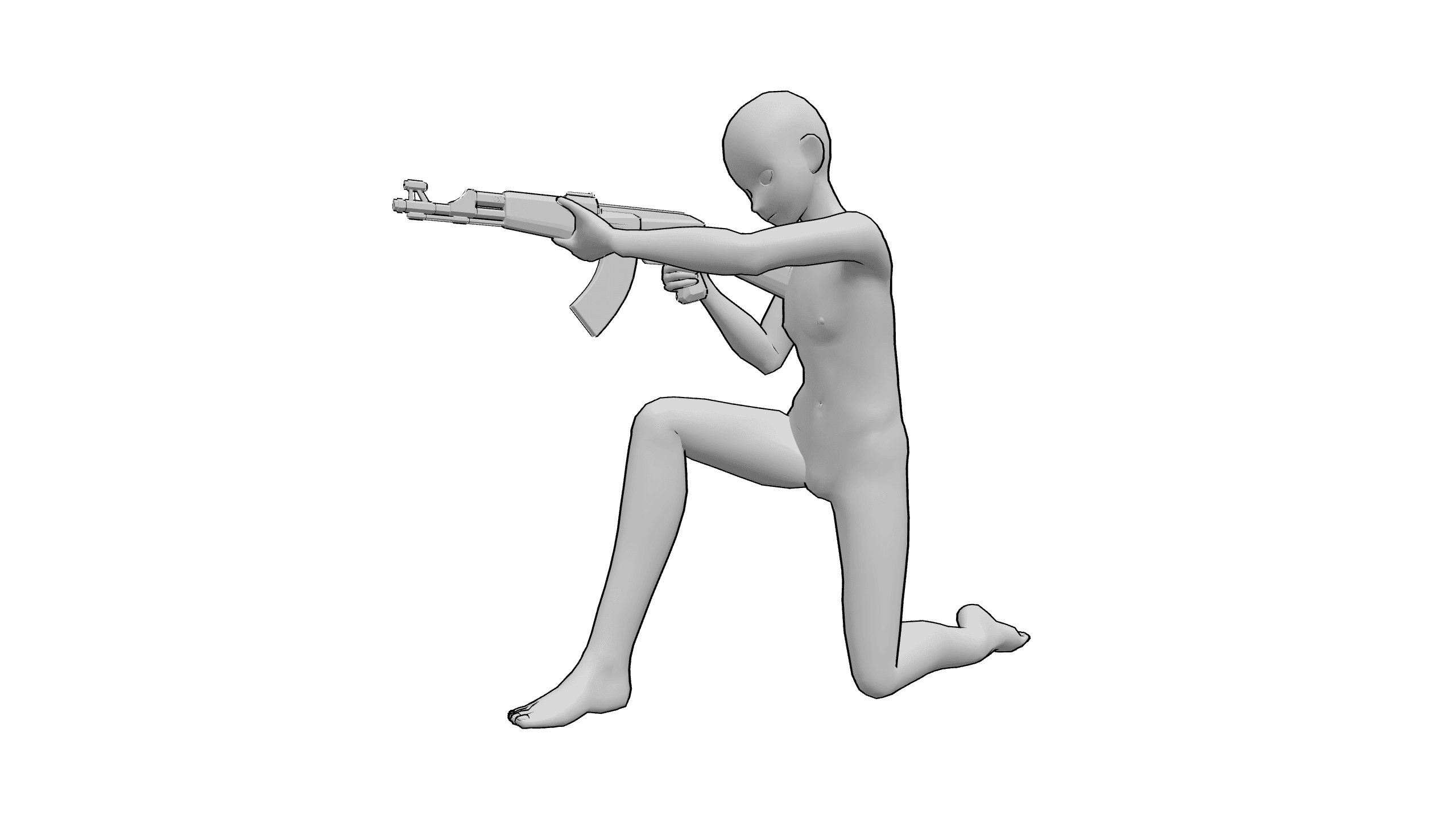 跪姿瞄准射击
