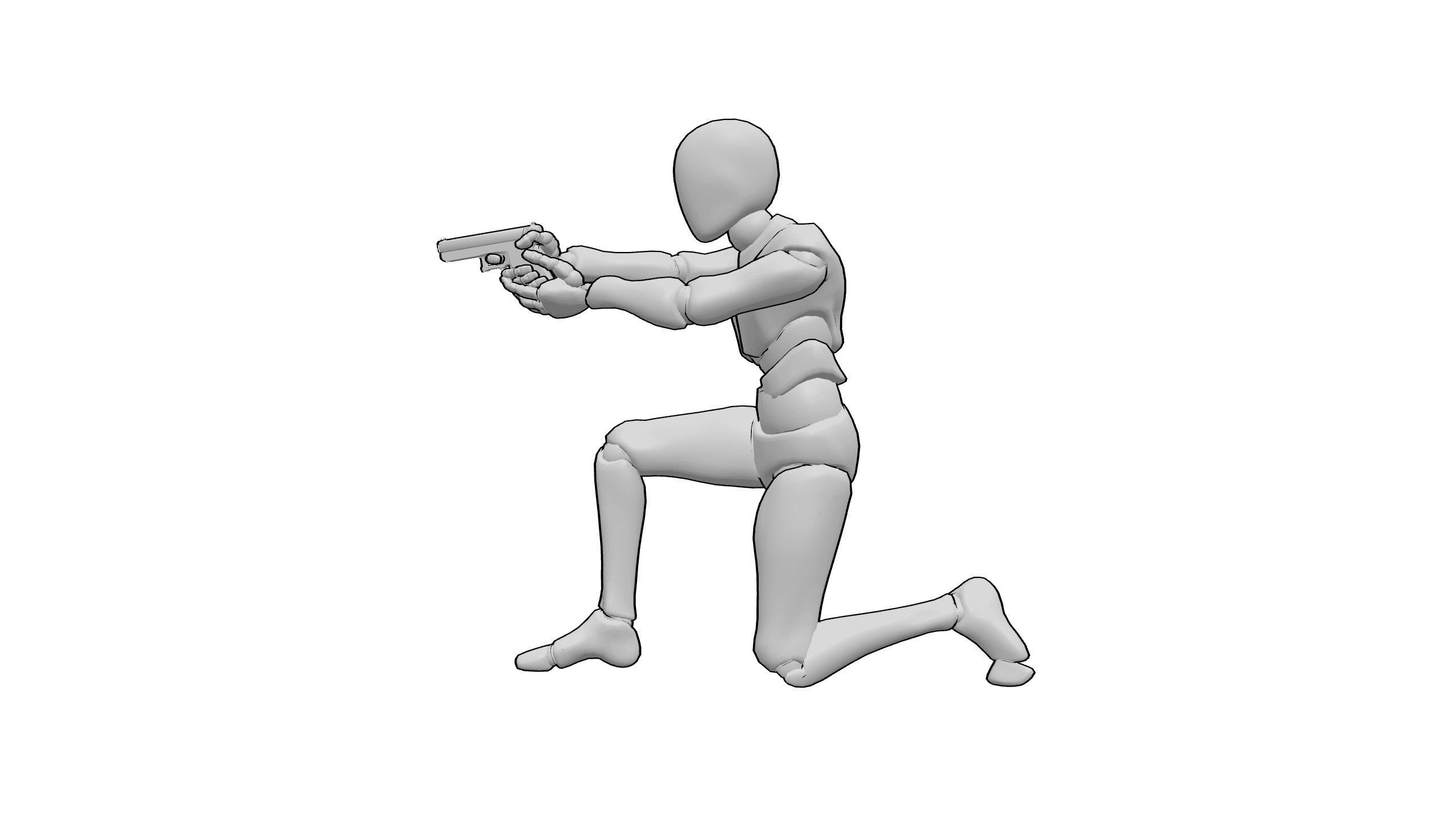 跪姿瞄准射击