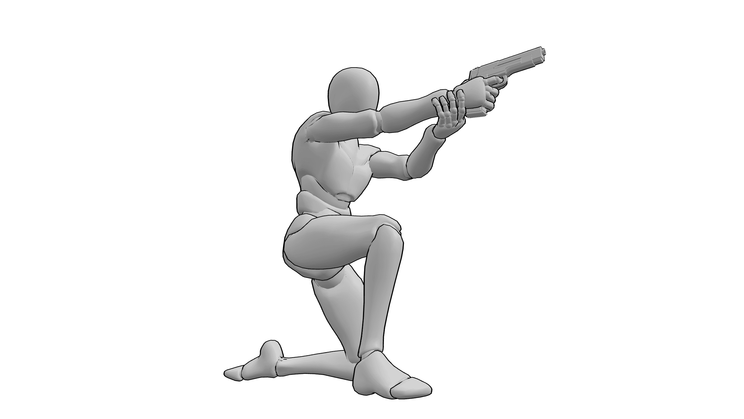 跪姿瞄准射击