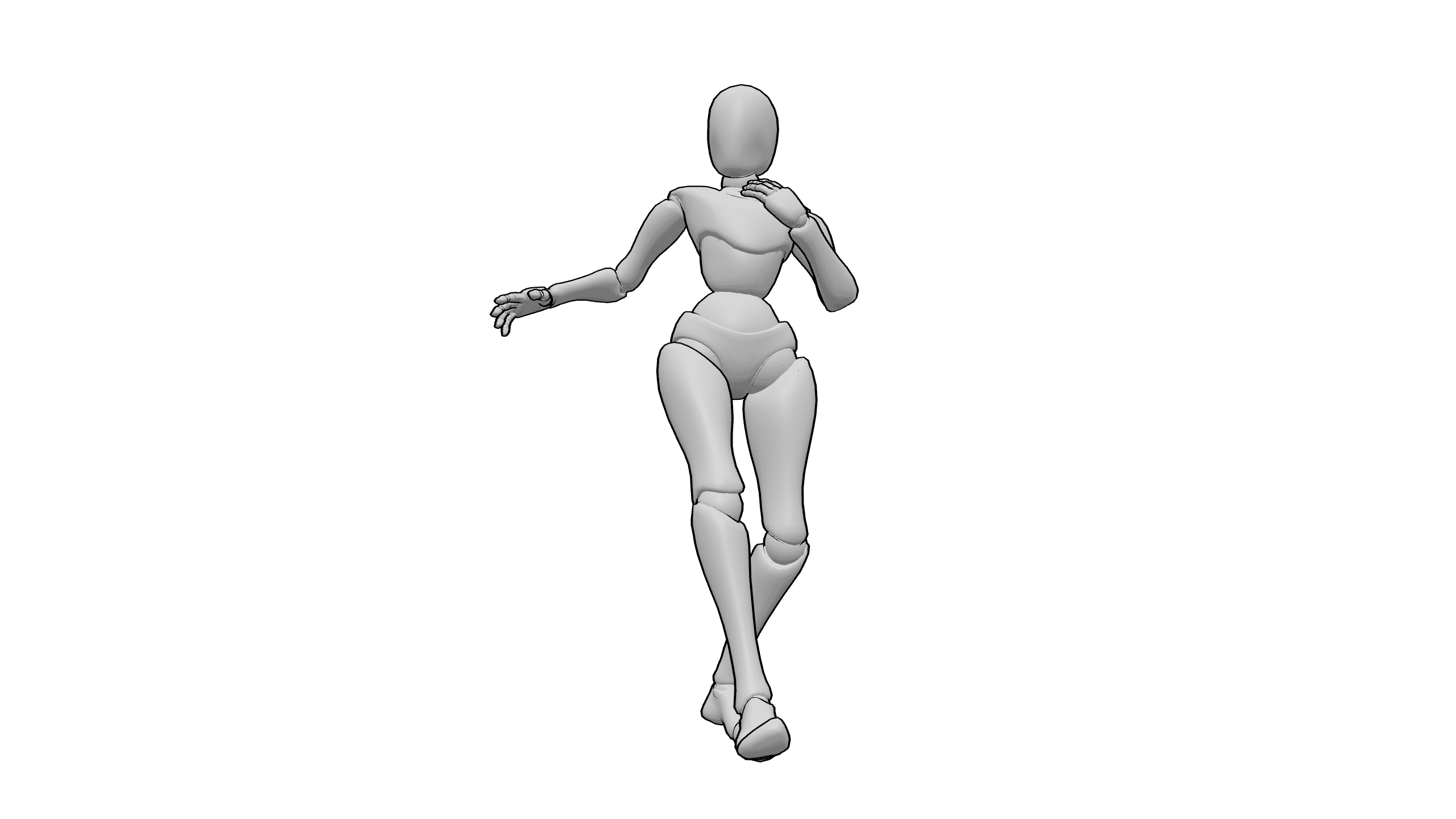 单脚站立伸展动作