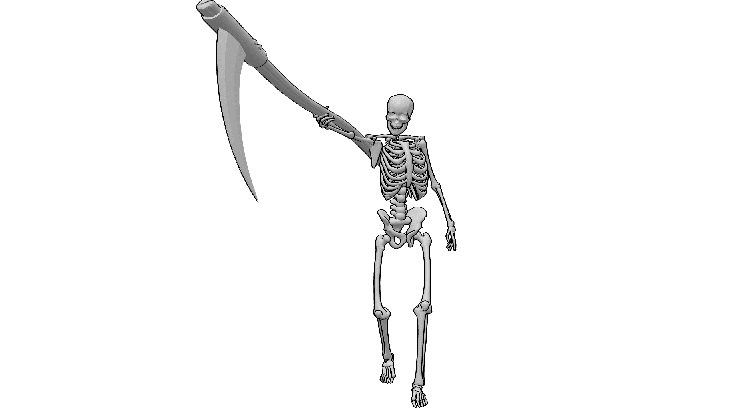 死神举镰站立