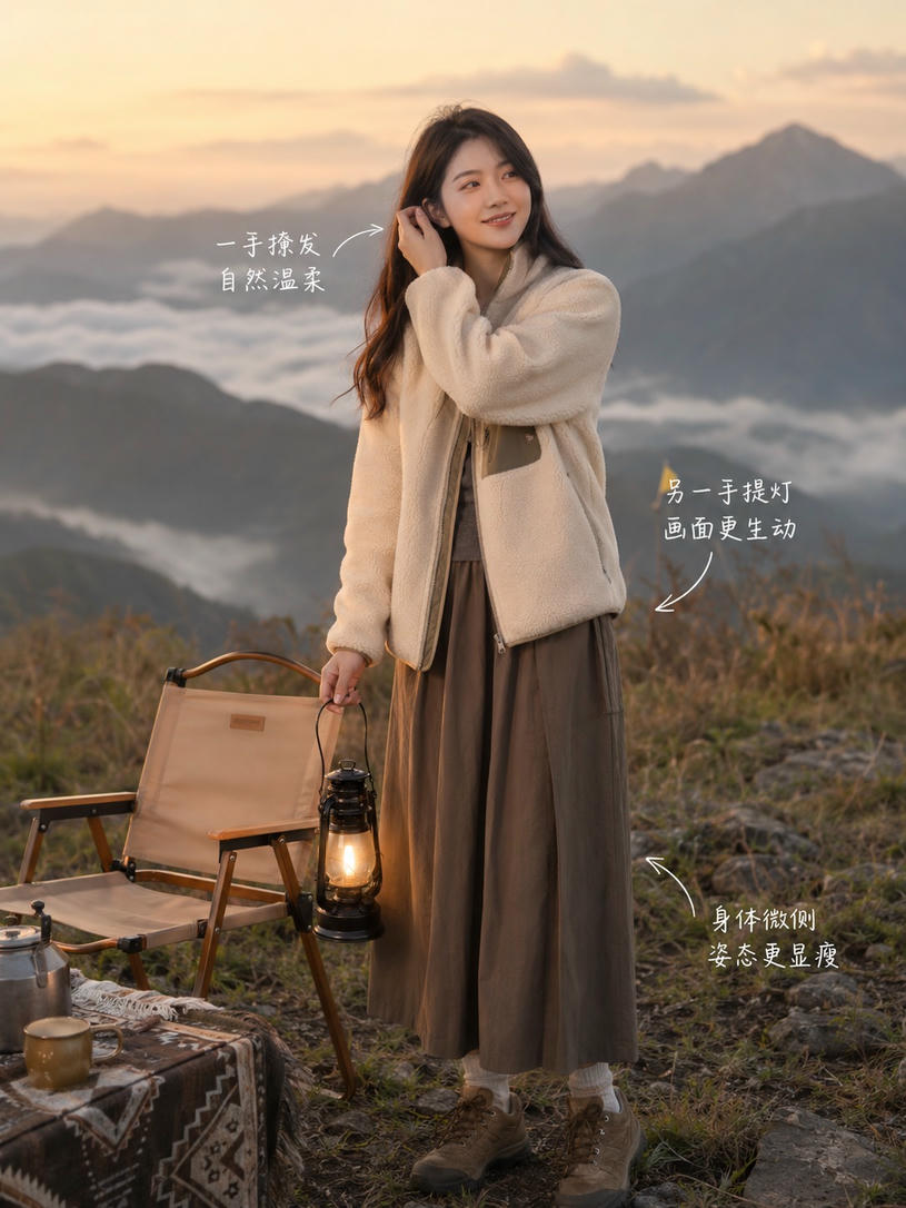 山野提灯姿态