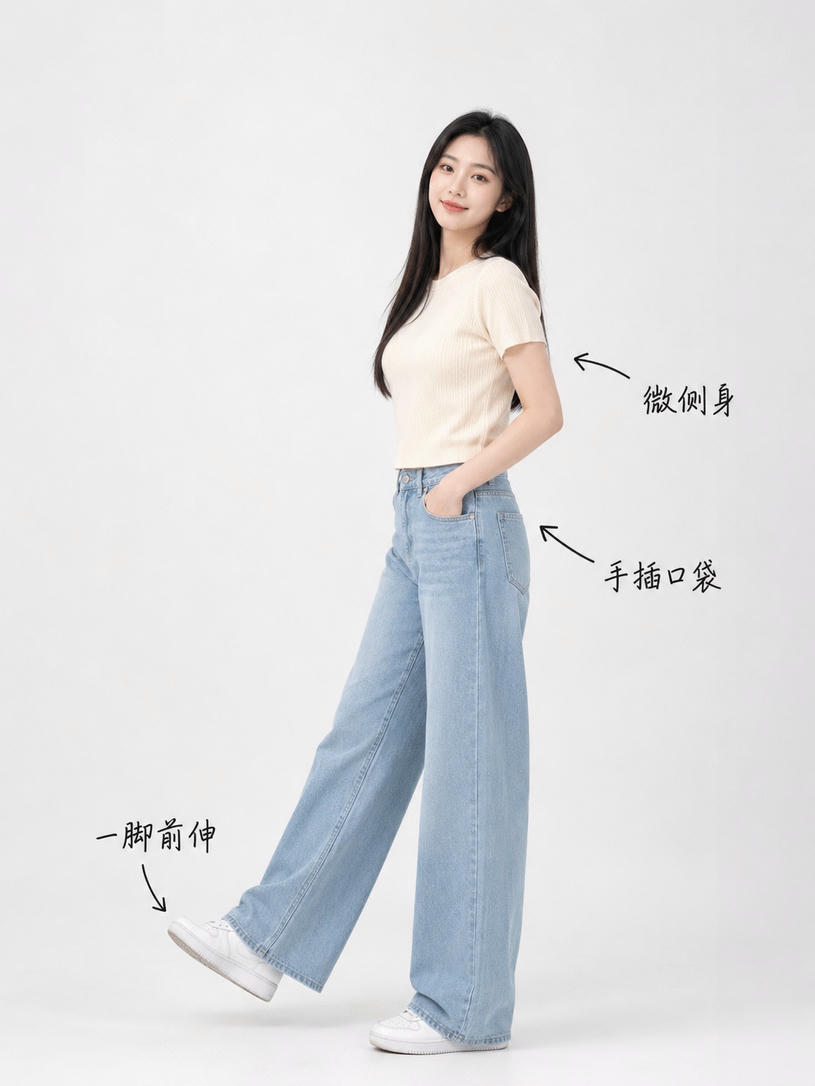 插兜跨步回眸