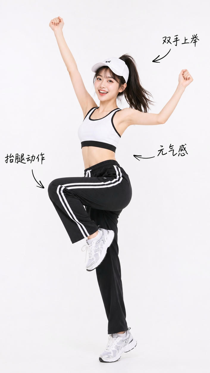 活力运动跳跃