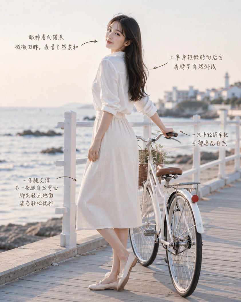 海边单车回眸