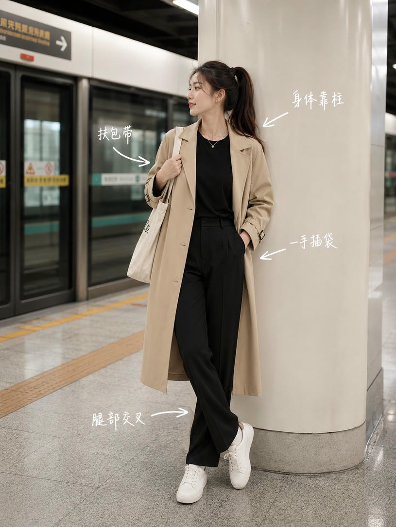 站台休闲倚靠