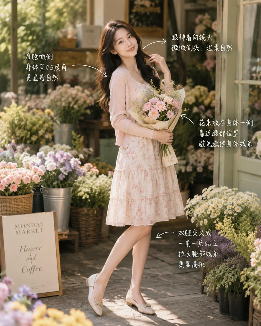 花店温柔捧花
