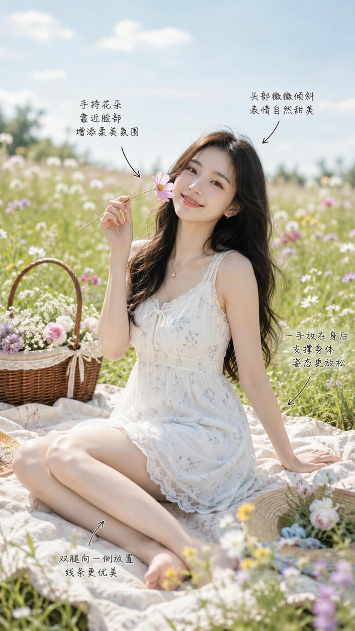 花田甜美坐姿