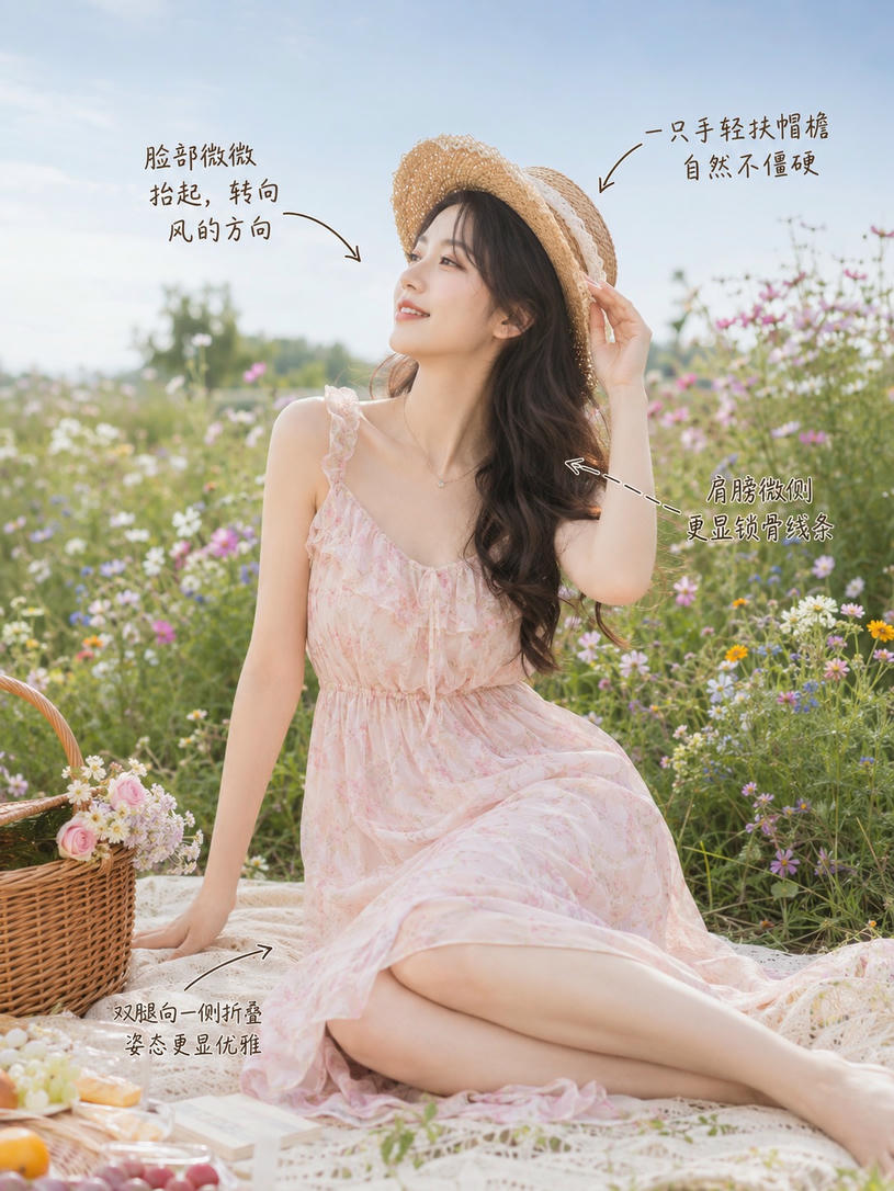 花田野餐侧坐