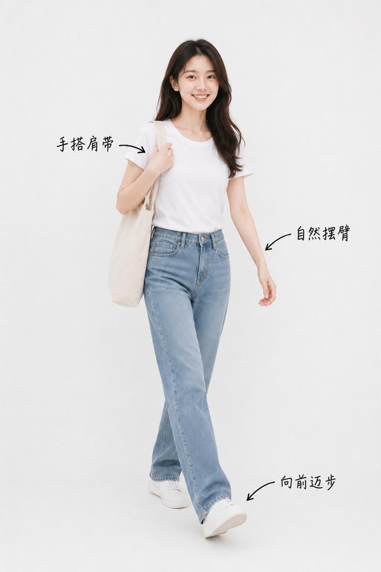 行走摆臂姿态