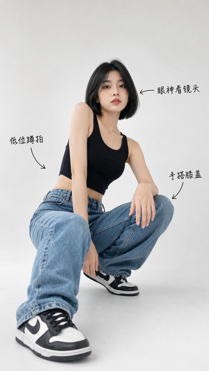 街头风低位蹲拍