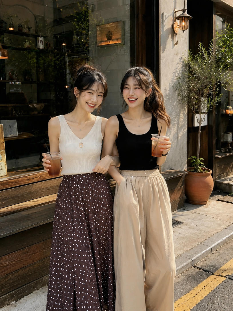 闺蜜并肩举杯