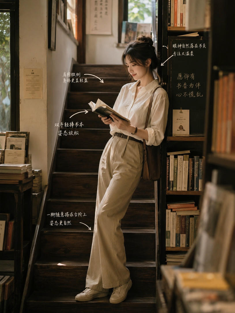 阶梯阅读姿态