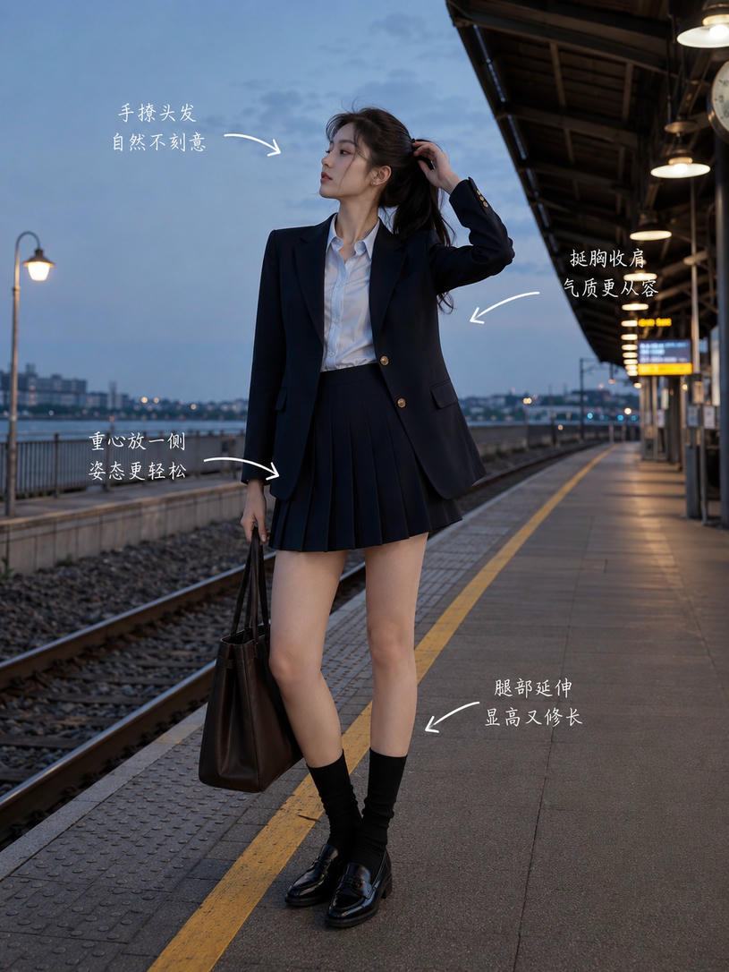 随性街头站姿